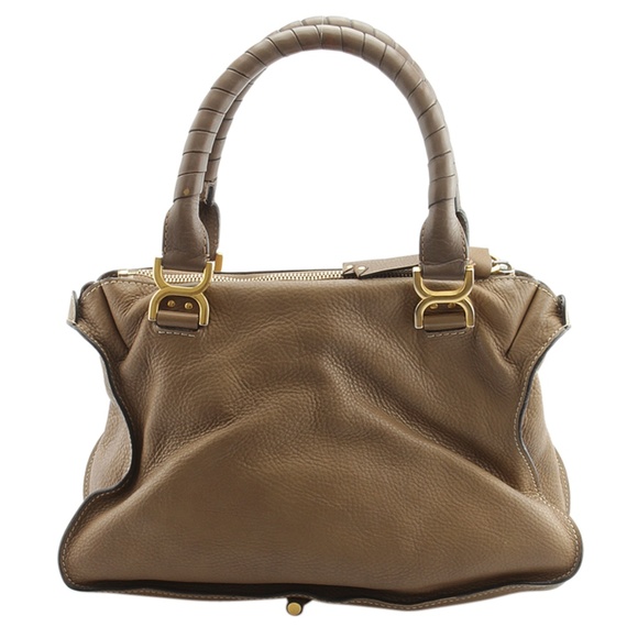 Chloe Marcie Medium Leather Satchel (145216) - Picture 3 of 8